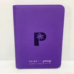 Purple Palms Off 9 Pocket Binder - Pokemon - One Piece Card - Image 1