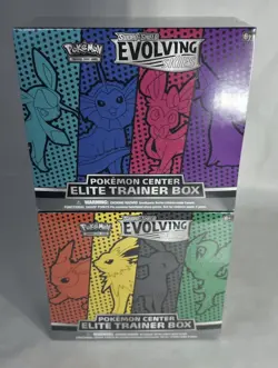 2021 Pokemon Evolving Skies Pokemon Center Sealed ETB Elite Trainer (a) (b) Set - Image 1