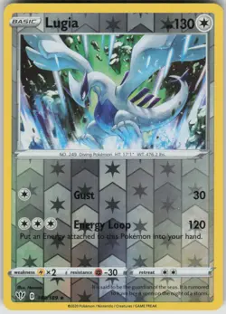 Pokemon Lugia Rare SWSH03: Darkness Ablaze 140/189 NM - Image 1