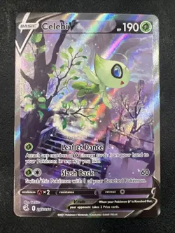 Celebi V 245/264 Pokemon TCG Fusion Strike Sword & Shield Alternate Art NM - Image 1