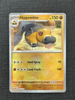 Pokemon Prismatic Evolutions Hippowdon 053/131 (Pokeball Pattern) Holo NM - Image 1