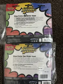 🔥 2x Pokemon TCG Mega Evolution Ascended Heroes Tech Sticker Collection - Image 2
