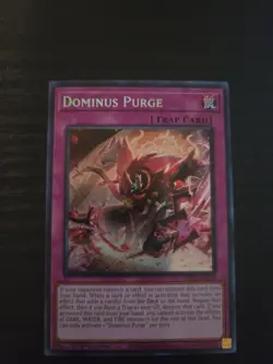 Yu-Gi-Oh! TCG Dominus Purge 1st Ed Secret Rare INFO-EN078 - Image 1