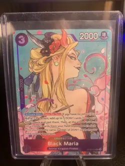 Black Maria OP08-074 SR One Piece Illustration Box Vol. 2 Promo - Image 1