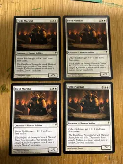 4x Field Marshal Coldsnap Magic: the Gathering Mtg Rare X4 Playset 885485820370 - Image 1