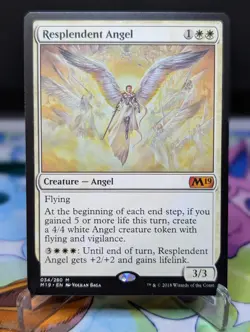 MTG Core Set 2019- Resplendent Angel 034 Regular - Image 1