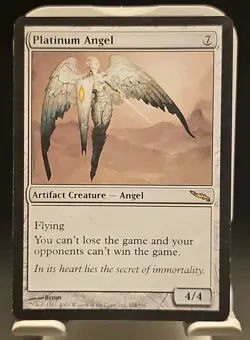 🔮💥 Platinum Angel 💥🔮 Mirrodin MTG 🌟RARE🌟 NM Magic the Gathering - Image 1