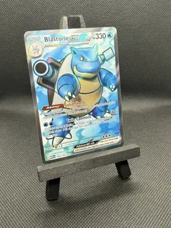 Pokemon TCG Blastoise EX 184/165 Full Art Holo Rare S&V 151 NM+ - Image 3