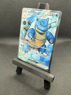 Pokemon TCG Blastoise EX 184/165 Full Art Holo Rare S&V 151 NM+ - Image 4