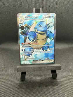 Pokemon TCG Blastoise EX 184/165 Full Art Holo Rare S&V 151 NM+ - Image 5