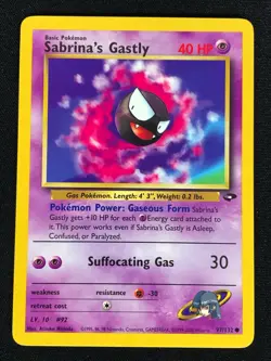 Pokemon Sabrina's Gastly 97/132 Common (LP) - Image 1