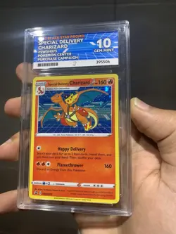Pokemon TCG Special Delivery Charizard SWSH075 Holo Promo ACE 10 PSA 10 - Image 3