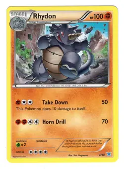 Pokemon TCG Rhydon 4/30 2015 Trainer Kit Latias & Latios 4/30 Regular Common NM - Image 1