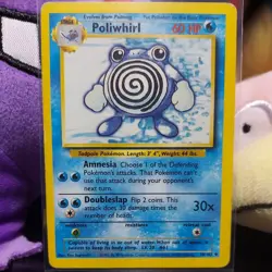 Pokemon TCG Poliwhirl Base Set 38/102 Regular Unlimited Uncommon MP - Image 2