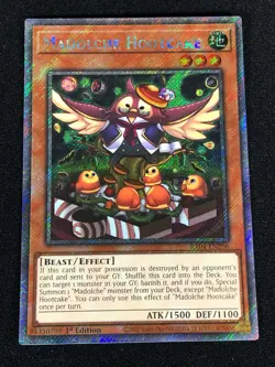 Yugioh Madolche Hootcake RA04-EN206 1st Platinum Secret (NM) - Image 1