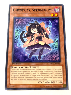 Ghostrick Nekomusume - LVAL-EN023 - Common - 1st Edition - NM YuGiOh! - Image 1