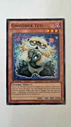 Ghostrick Yeti - LVAL-EN082 - Common - 1st Edition - NM - YUGIOH! - Image 1