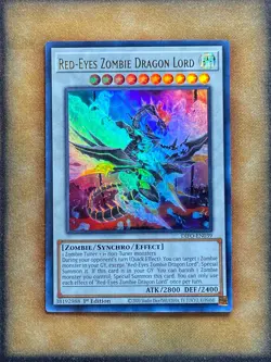Yugioh Red-Eyes Zombie Dragon Lord DIFO-EN039 Ultra Rare 1st Ed NM - Image 1