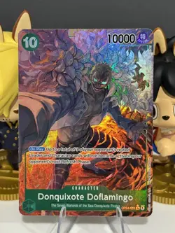 One Piece Card Game Donquixote Doflamingo Alt Art OP04 031 Kingdom Of Intrigue - Image 1