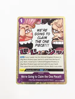 OP07-077 We're Going To Claim The One Piece!!! One Piece - Image 1