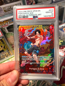 PORTGAS D. ACE OP02-013 PSA SP ALT ART OP08 TWO LEGENDS ONE PIECE 2024 - Image 1