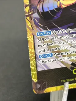 One Piece TCG OP14-120 The Azure Sea's Seven Foil Crocodile SEC - Image 3