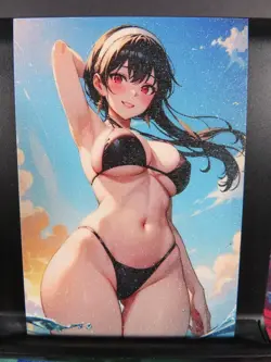Yor Forger Spy x Family Art Card Glitter Anime Sexy Waifu CCG Collectible NM - Image 1