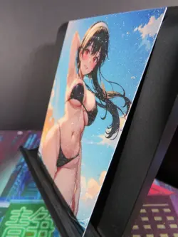 Yor Forger Spy x Family Art Card Glitter Anime Sexy Waifu CCG Collectible NM - Image 3