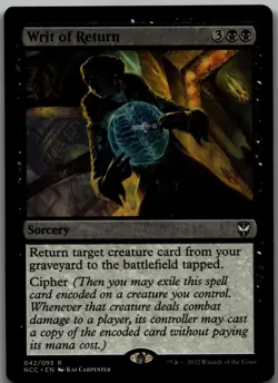 Writ of Return R Commander: Streets of New Capenna 42 LP - Image 1