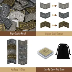 53Pcs MTG Antique Metal Buff Counter Tokens & MTG Keyword/Counters Dice Set, ... - Image 4