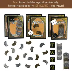 53Pcs MTG Antique Metal Buff Counter Tokens & MTG Keyword/Counters Dice Set, ... - Image 5