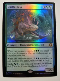 MtG Foil Wistfulness ECL Lorwyn Eclipsed Magic - Image 1