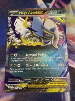 Pokemon TCG Mega Absol ex 086/132 Double Rare Mega Evolution NM/M - Image 1