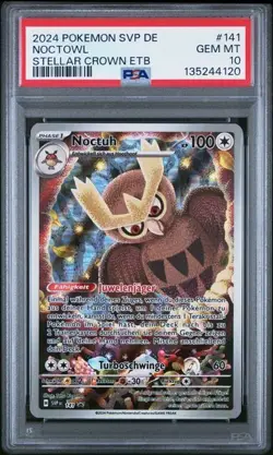 Pokemon Noctuh SVP 141 Promo Deutsch PSA 10 - Image 1