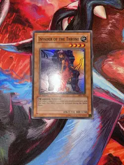 Yugioh! Invader of the Throne MRL-026 Super Rare 1st Edition Light Play - Image 1