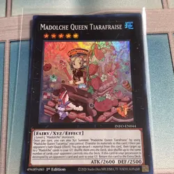 Yugioh! Madolche Queen Tiarafraise - INFO-EN044 - Super Rare - 1st Edition Near - Image 1