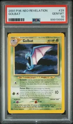 2001 Pokemon Neo Revelation # 29 Golbat PSA 10 Card GEM MINT! Trusted Seller! - Image 1