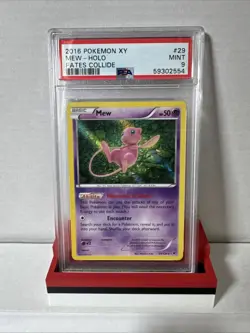 Pokemon Mew Holo Rare TCG Card 29/124 XY Fates Collide 2016 MINT PSA 9 - Image 1