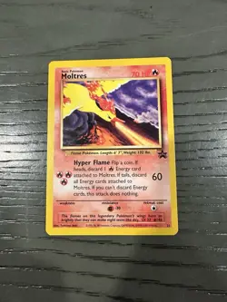 Pokemon TCG Moltres 21 Black Star Promo Card 2000 Movie Promo Nm - Image 1