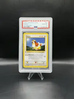 1999 Pokemon Base Set 1st Edition Pidgey PSA 10 Gem Mint Pokemon Card WOTC - Image 1