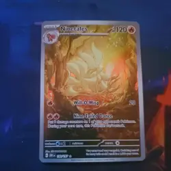 Pokemon TCG Obsidian Flames Ninetails Illustration Rare Holo Card 199/197 NM - Image 1