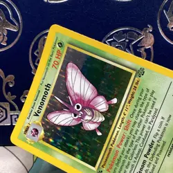 1999 Pokemon Venomoth Holo Rare 1st Edition Jungle 13/64 Card NM - Image 3