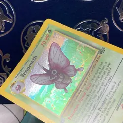 1999 Pokemon Venomoth Holo Rare 1st Edition Jungle 13/64 Card NM - Image 5