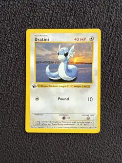 Dratini 26/102 1st Edition - Pokemon Base Set Shadowless - LP - Image 1