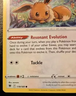 Eevee 119/189 Common Sword & Shield: Astral Radiance Pokemon TCG - Image 4