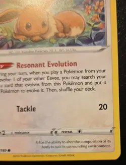 Eevee 119/189 Common Sword & Shield: Astral Radiance Pokemon TCG - Image 5