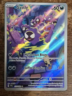 Pokemon TCG Gastly Illustration Rare Holo 177/162 Temporal Forces MINT CLEAN - Image 1