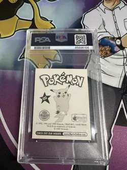 PSA 8 Mint 1999 Merlin Pokemon Mew #S23 Prism Sticker Holo - Image 2