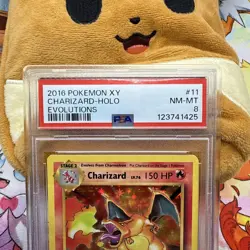 2016 POKEMON XY EVOLOUTIONS CHARIZARD HOLO 11/108 PSA 8 NM - MINT 🔥 - Image 2