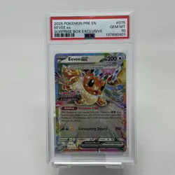 Eevee Ex 075/131 Prismatic Evolutions Surprise Box Stamped Promo Pokemon PSA 10 - Image 1